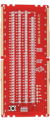 DDR5 Desktop Mainboard Test DDR5 Desktop Mainboard Testkarte, Desktop Mainboard Testkarte Speichersteckplatz Tester Board mit LED-Licht Zur Wartung
