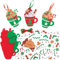 Baker Ross FN337 Tasses de chocolat chaud de Noël - Lot de 8, artisanat de Noël pour les enfants, décorations de Noël