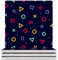 My Daily Quadratische Keramik-Untersetzer für Getränke, bunt, geometrisch, Memphis, 80er-/90er-Jahre-Stil, saugfähige Untersetzer mit Korkboden für Teetassen, Kaffeetassen, geeignet für Esstisch, Bar
