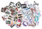 Mini Letter Scrapbooking Stickers, Vintage Letter Stickers, 104Pcs DIY Scrapbook Stickers, Retro Alphabet Sticker for photo albums, calendars, mailboxes, suitcases, arts and crafts, notebooks, diaries