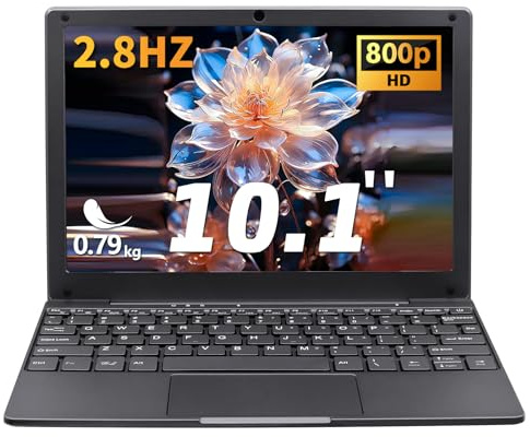 Mini Ordinateur Portable 10,1 Pouces,Windows 11 N4000, 8Go RAM DDR4, Clavier AZERTY, WiFi 2,4/5GHz BT5.0, USB-C Mini HDMI, PC Portable Ultra-Léger 0,79Kg pour Études Bureau Voyage(Gris, 8GB+128G SSD)