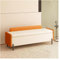 Modern PU Leather Storage Bench with Thicker Seat End of Bed Bench Footstool with Storage Space Upholstered Window Bench Cream 80CM