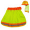 TUKEVA Mesh Hutabdeckung für Schutzhelm Reflektierende Schutzhelm Nackenschutz Mesh-Sonnenschutz Zubehör Geeignet für Bauhelme (Fluoreszierendes Gelb)