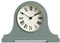 NEWGATE® Broadway Kaminsims Uhr | Klassisches Design des Napoleonhutes | Spargel grün | Römische Ziffern | Traditioneller Stil für Schreibtisch, Tischplatte, Regal oder Nachttisch