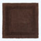 Homescapes Premium Duschvorleger braun, Duschteppich 50x50 cm mit Wende-Design, Kleiner Badteppich Baumwolle
