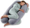 Vikcvcsc Coussin de Grossesse, Coussin d'allaitement en Forme de U pour Femme Enceinte avec Housse en Velours Amovible, Oreiller de Grossesse, Coussin de Maternité et Corps pour Dormir (Gris)