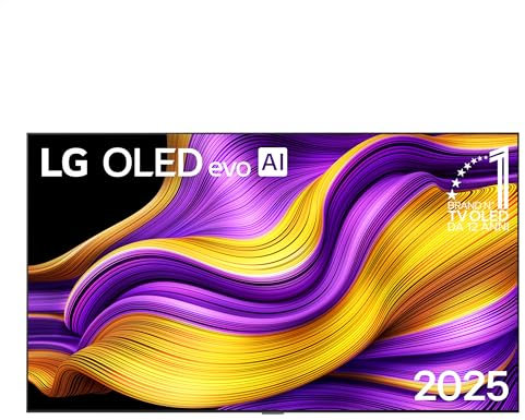 LG OLED evo AI G5 TV 83 pollici, Smart TV 4K, Staffa a muro inclusa, Processore α11 Gen2, Brightness Booster Ultimate, webOS con AI, Dolby Vision e Atmos, VRR e GSYNC 4K@165Hz, OLED83G54LW 2025