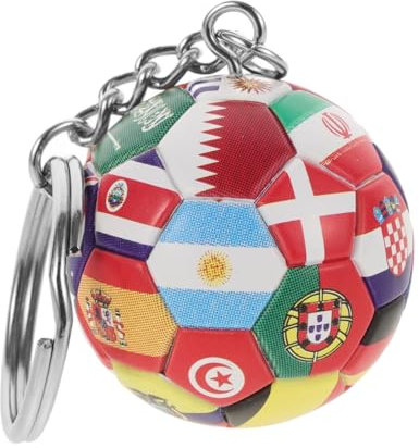 TOYANDONA Schlüsselanhänger Fußball Für Rucksackdekoration Souvenir- Für Fußballfans Europameisterschaft