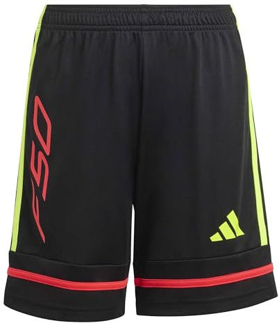 adidas Unisex Kids F50 Shorts Kids, Black/Team solar Yellow 2/Lucid red, 7-8 Years