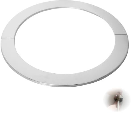 Flewdart roseta tubo chimenea 200mm, Manguito chimene 200 mm Dimensiones 200 x 256 x 5mm Acero Inoxidable Resistente al calor para chimenea tube (200mm)