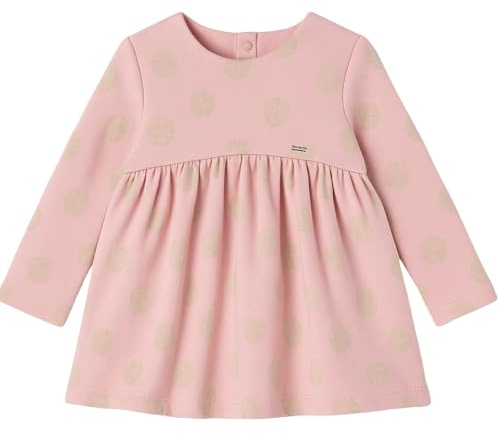 Mayoral Vestito Elegante Bambina 6-24 Mesi Rosso con Fiocco e Gonna Scozzese, Maniche Corte e Tessuto Strutturato per Cerimonie e Feste Invernali