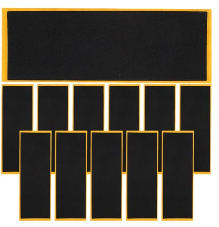 GOOHOCHY 12 Piezas Unidades Cinta Antideslizante Espuma para Fingerboard Accesorios Skate Dedos Negra Resistente y Fácil de Pegar para Patinetas de Dedos