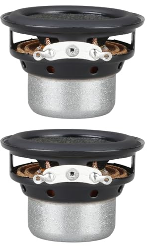 YROHGKPN Altoparlante professionale da 45 mm, 10 W, 4 Ohm, configurazione a doppio magnete, bobina oscillante a 19 core per bassi profondi, altoparlante a banda larga
