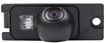 Rückfahrkamera wasserdicht Nachtsicht Auto Rückansicht Kamera Einparkhilfe Rückfahrsystem, Kennzeichenleuchte (Schwarz) für Volvo S80/ SI40/XC60 /XC90/ S40 /C70 /S80L /S40L /S80 T4 T5