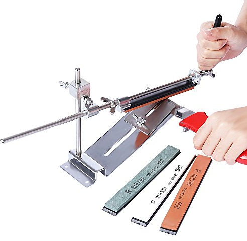 Afilador De Cuchillos Profesional, Amoladora De Cocina Afilado Sistema Angular con Esmeril 4 Actualizar Versión (Video de Usuario Incluido)