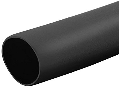sourcing map Heat Shrink Tubing 2.5mm Dia 10m Length 2:1 Heat Shrink Wrap Cable Sleeve Heatshrink Tube Black