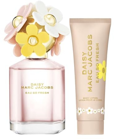Marc Jacobs Compatible - Daisy EAU So Fresh EDT 75 ml + Bodylotion 75 ml + Showergel 75 ml - Giftset