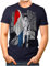 OM3® - France-Soccer-Girl - Herren T-Shirt Fan Support Fußball Trikot Sexy Frau Frankreich Vintage Navy M
