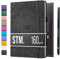 Notizbuch A5 Dotted Bullet Journal Buch und Stift - Gepunktet - Scribbles That Matter Notebook A5 - Auslaufsicheres 160g dickes papier, 150 Seiten, Hardcover Bujo, Hardcover Dot Grid note book