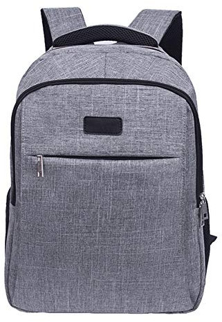 Travel Laptop Backpack, USB and Headphone Port, Waterproof, Large Capacity, Scratch Resistant, 46 * 30 * 18cm, Suitable for University, Business and Travel (Grey)