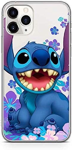 ERT GROUP mobile phone case for Apple Iphone 11 PRO MAX original and officially Licensed Disney pattern Stitch 001 optimally adapted to the shape of the mobile phone, partially transparent