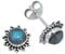 Ohrstecker 925 Silber Labradorit grün blauer Stein Edelstein Ohrringe echt Silber Damen Sterling Silber Stecker Geschenk(MOS-082-05)
