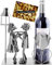 BRUBAKER Wine Bottle Holder Lovers with Lantern for Tealight - Metal Sculpture Bottle Stand - 10.4 inches - Wine Gift for Couples Couple Gift - with Greeting Card