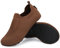 SAGUARO Ligeras Slipper Hombre Mujer Descalzo de Piscina Escarpines Zapatillas Antideslizante Zapatos Marrón 44/45 EU