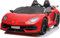 Licensed SVJ 24V Drift Model Ride On Electric Car - Red | Outdoor Toys | 2.4G Parental Remote, USB/TF/AUX Connectivity, Music, Lights, Opening Doors, Soft Start