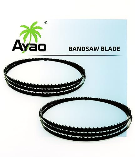 AYAO Bandsägeblatt 1490 mm x 6,5 mm X 0,4mm x 6 ZpZ (2 Sägeblätter)