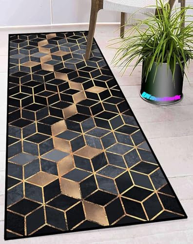 Ufamiluk Outdoor Teppich 140x200cm Balkon Teppich rutschfest waschbar wetterfest wasserfest groß Teppich läufer küche für Wohnzimmer küche Balkon draußen Flur Grau Beige Schwarz Colore