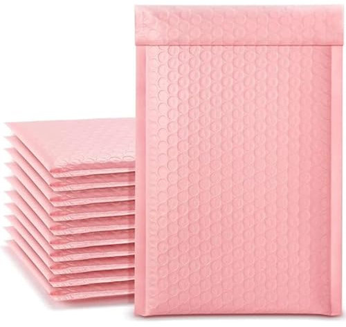 Générique 10 Stück Luftpolsterumschlag Rosa Umschlag Geschenk Selbstversiegelnd Dicke Gepolsterte Geschenktasche mit Blase