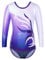 ZNYUNE Kinder Gymnastik Trikot mit Pailletten Mädchen Gymnastikanzug Langarm in Tüll 272 Weiß Lila 8A
