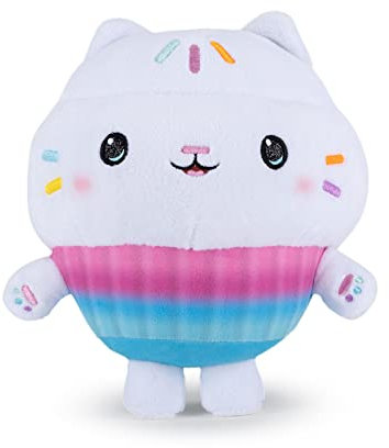 Famosa Softies - Peluche Cakey Cat della serie di cartoni animati Gabby's Dollhouse, 25 cm, morbido, fatto con materiale in fibra riciclata al 100%, per bambini di qualsiasi età, Famosa (760022356)