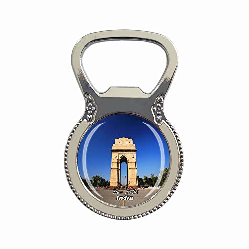 Magnetischer Aufkleber für Kühlschrank, Delhi-Indien, für Touristen, Souvenir, Geschenksammlung, Kühlschrank, magnetisch, Aufkleber
