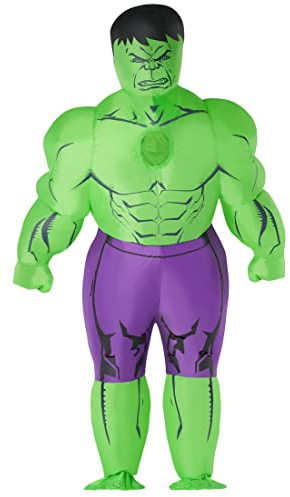 Morph Inflatable Incredible Hulk Costume Adult Men, Mens Hulk Costume, Adult Hulk Costume, Marvel Costumes for Adult Men
