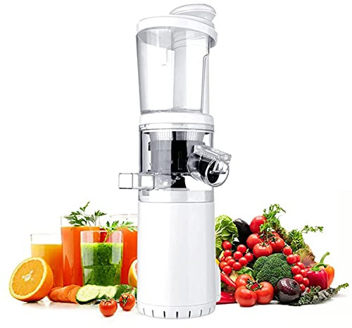 Exprimidor lento Masticating Juicer Machine, BPA-Free Masticar Slow Screw Juicer Wireless Mini Slow Juicer Fruit