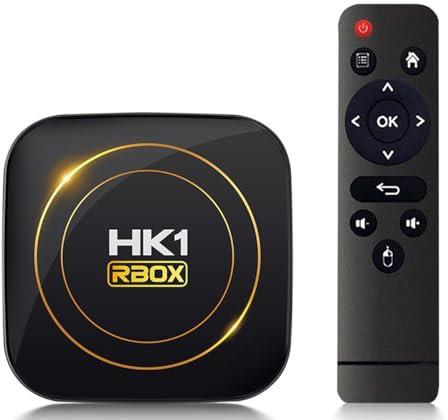 CHROX Android 12.0 TV Box, HK1 H8S Allwinner H618 Quad Core 4GB RAM 64GB ROM Unterstützung 2,4Ghz / 5.0GHz WIFI BT5.0 10 / 100M Ethernet 4K HDMI 2.0 DLNA 3D Smart TV Box,2gb+16gb