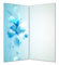 Wallario Selbstklebende Duschrückwand 180 x 200 cm, 2-teilig mit Motiv Blaues Blumenbuket - Wandverkleidung Fließenersatz mit Hochglanzlaminat in Glasoptik