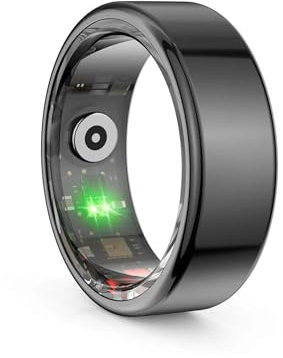 Diyeeni Smart Ring, Health Tracker Ring, Activity Tracker Heart Rate Monitor Sleep Recorder, IP68 Waterproof, Remote Camera Function, APP for IOS for Android, 7Day Battery Life