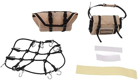 RC Simulation Decoration Accessories Roof Luggage Net Luggage Bag for 1/18 with Simulation Look for RC Cars (Black)