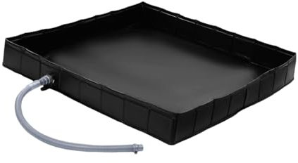 perfk Base de Douche Pliable pour Camping-Car, Tente étanche, Camping-Car, avec équipement de Drainage, Base de Sol de Tente, Base de Douche Portable