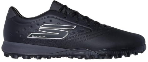 Skechers Razor Gold Astro Turf Herren-Fußballschuh, schwarz/silberfarben, 49.5 EU