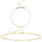 agogue 2 Stück Perlenarmband Damen, Armband Damen Armbänder Damen Armband Gold Damen, Damen Perlen Bracelet Herz Armbänder Gold,Eleganter Alltagsschmuck Als Kreatives Geschenk für Frauen