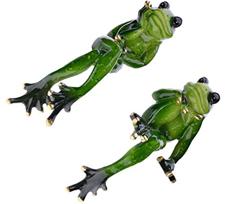 OFFSCH 2stücke Sitzende Gartenfiguren Gartendekoration Statuen Für Draußen Figures