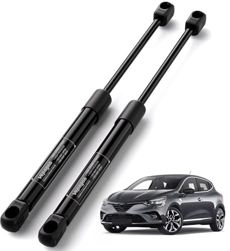 Vepagoo 2x Verins de Coffre pour CLIO III MK3 (2005-2012) – Vérin de Hayon Compatible, Remplacer #8200299546