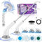 Electric Spin Scrubber, Cordless Shower Cleaner with 7 Replaceable Brush Heads & Detachable Extension Handle, Power Bathroom Cleaning Brush for Kitchen Tub Car Floor Tile