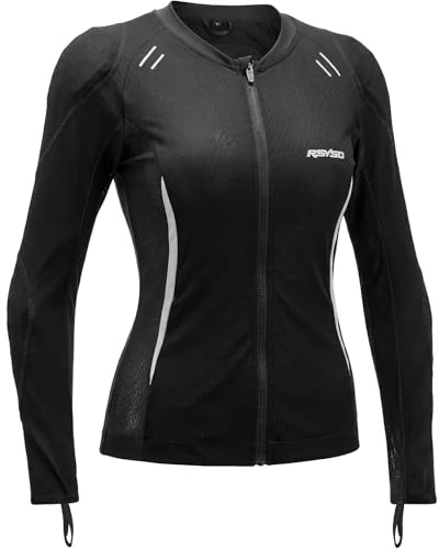 RSYSO Women's Armored Motorcycle Shirt with CE Certified Protective Jacket Motorcycle Riding Shirt for Motorcycle Bicycle