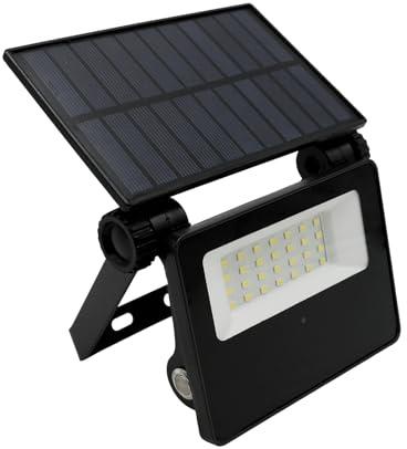 Maxled, Light is Led! Solar Powered LED Outdoor Floodlight with Microwave Sensor 17W 1500lm LED Flood Lights 5000K Waterproof IP54 Wall Mounted Security Light Work Lighting for Garden Shed Yard Porch