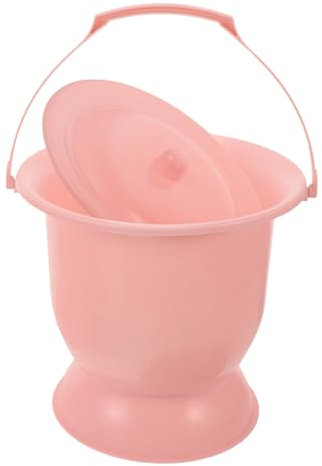 VALICLUD Kunststoff-urineimer Mit Deckel Als Tragbares Urinal Für Haushalt Rutschfeste Bettpfanne Als Nachttopf Und Spucknapf Für Ältere Menschen